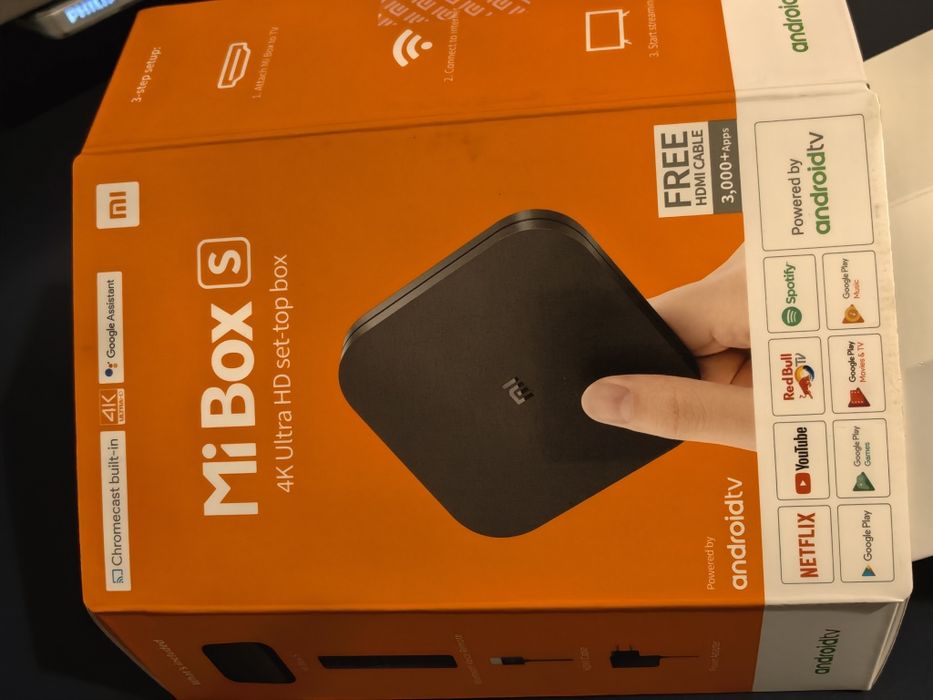 Xiaomi Mi Box S 4k komplet Android tv, jak nowy
