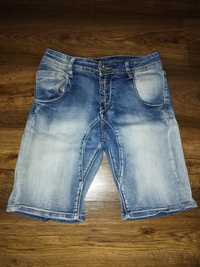 Spodnie jeansowe krótkie młodzieżowe dla dziewczynki R.158/164