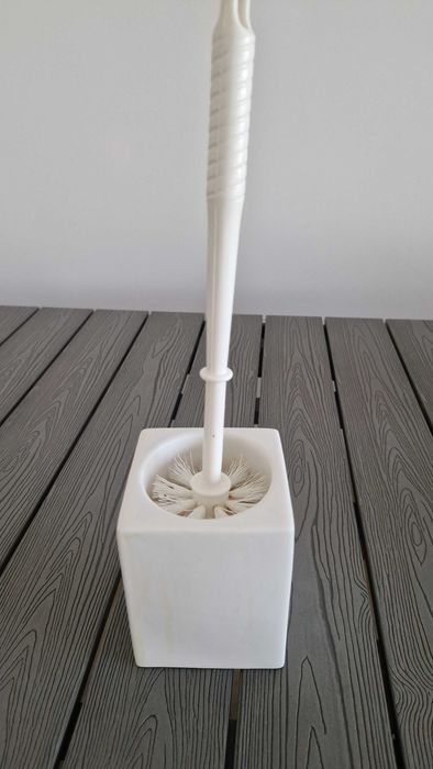 Conjunto piaçaba branco de cerâmica