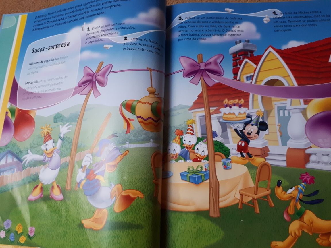 Livro mickey jogos para festas