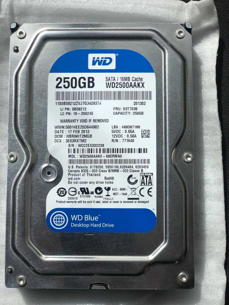 HDD для ПК Б/В HDD SATA 250гб, 320гб, 500гб, 2тб, 4тб.