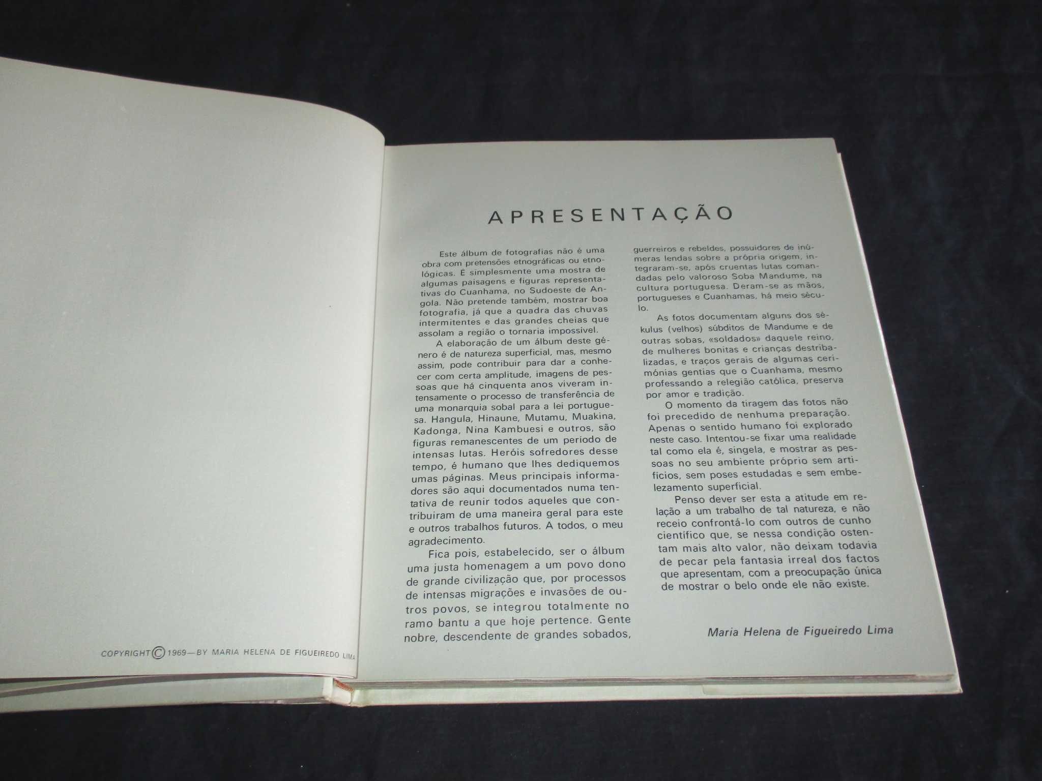 Livro Paisagens e Figuras Típicas do Cuanhama Angola 1969