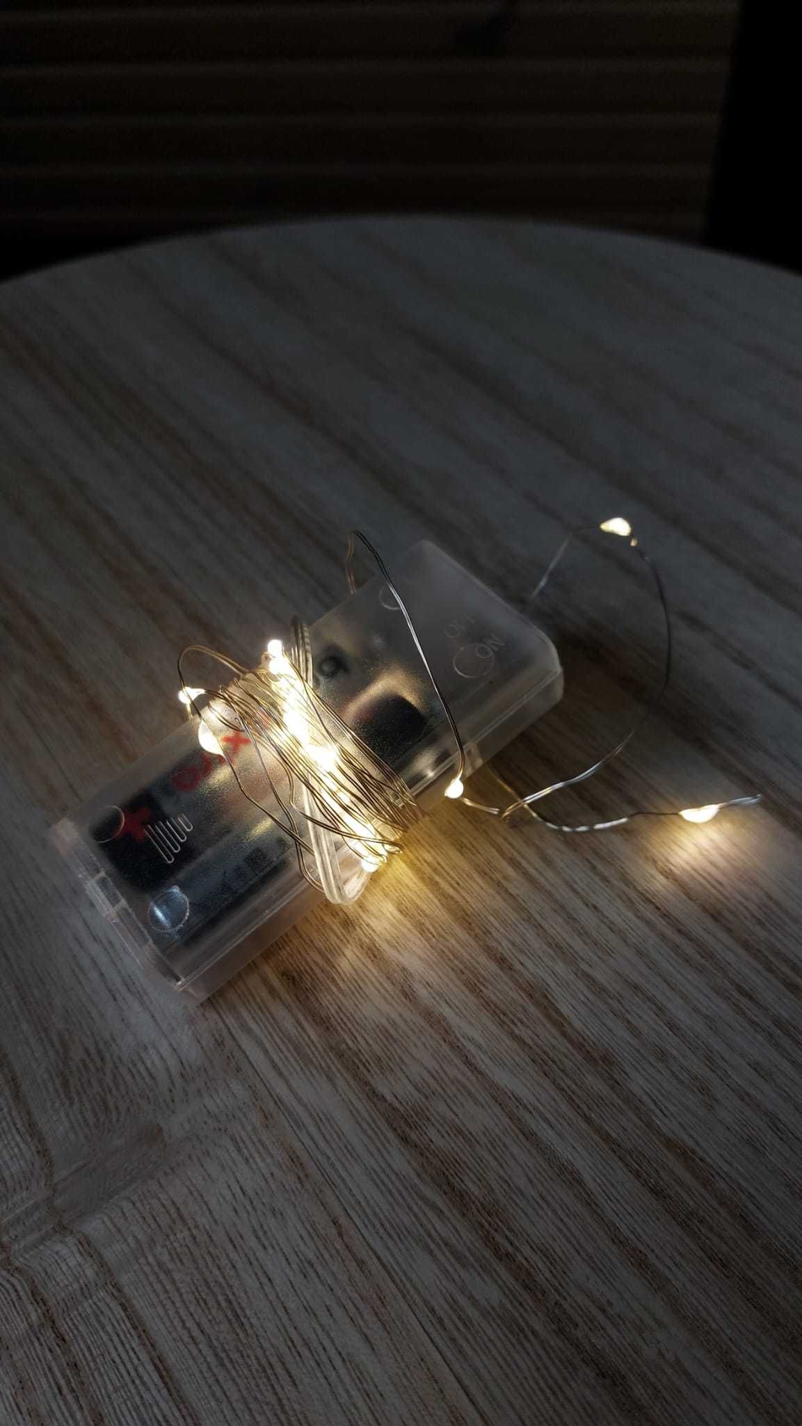 Lampki LED na druciku