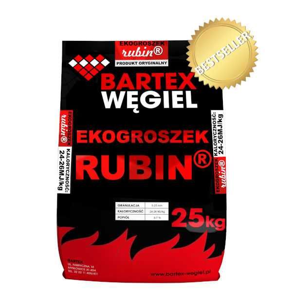 Ekogroszek BARTEX GOLD kaloryczność 27-29MJ/kg 1000 kg Eko
