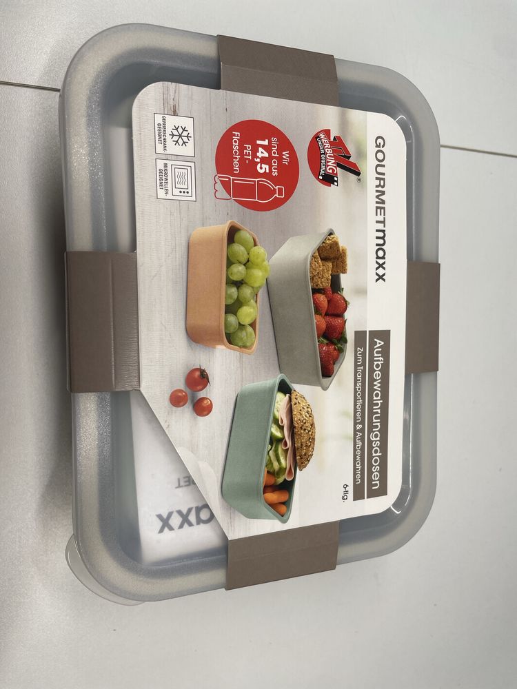 Zestaw 3 pojemników na żywność Gourmet maxx