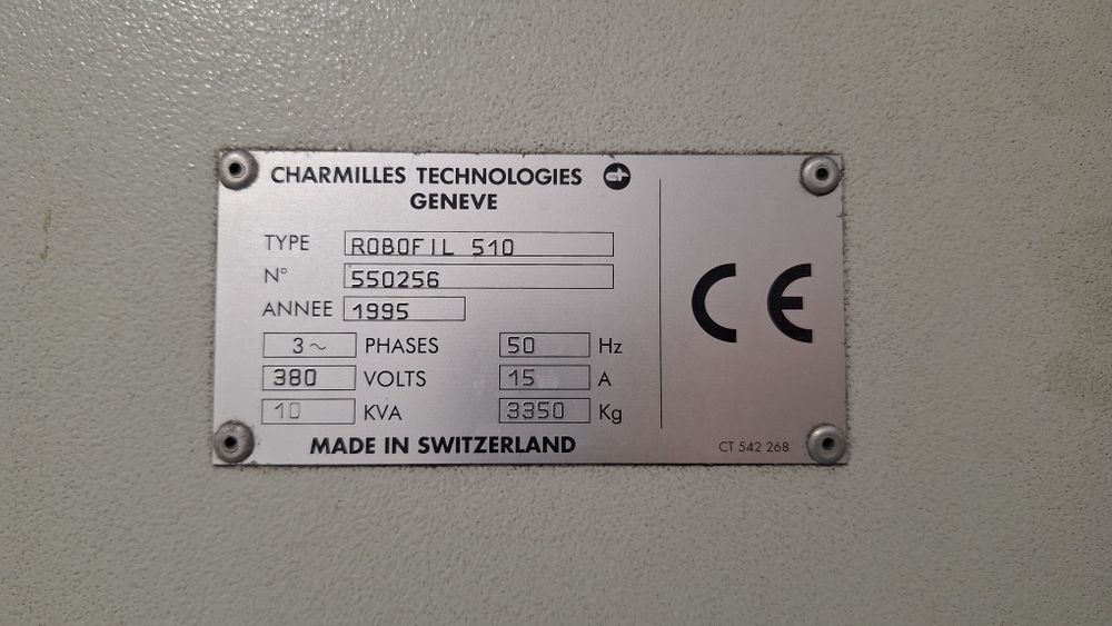 EDM Charmiles Robofil 510 Erosão de fio