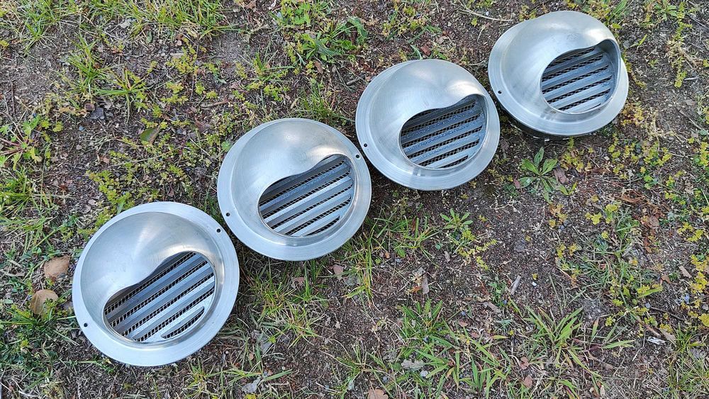 4szt. Czerpnia wyrzutnia 160mm stal nierdzewna