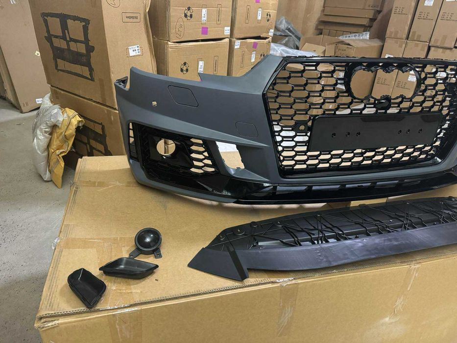 Передний бампер А4 ауді Бампер audi a4 B9 решетка AUDI RS4 15-19год