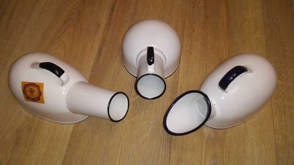 Metalowa męska kaczka na mocz dla osoby chorej starsze leżącej mężczyz