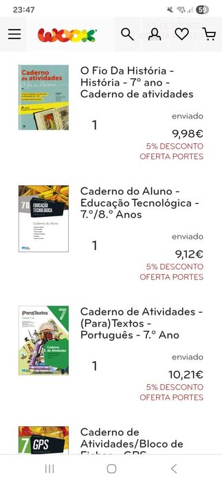 Manuais Escolares e Livros de Fichas