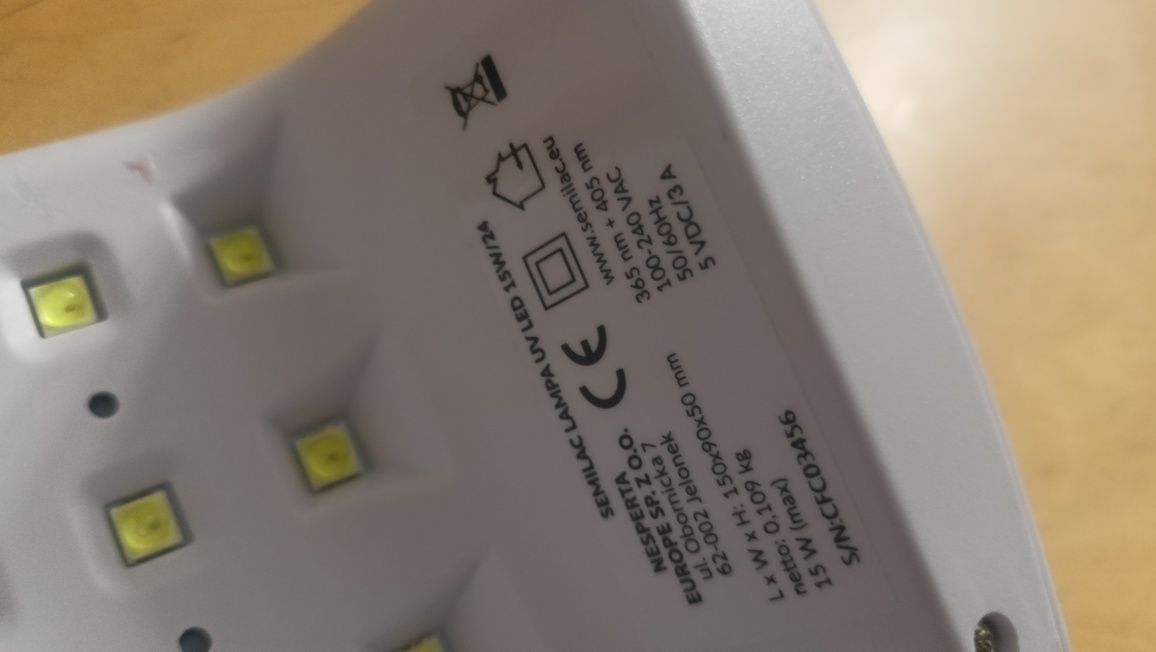Lampa do paznokci Semilac 15 W