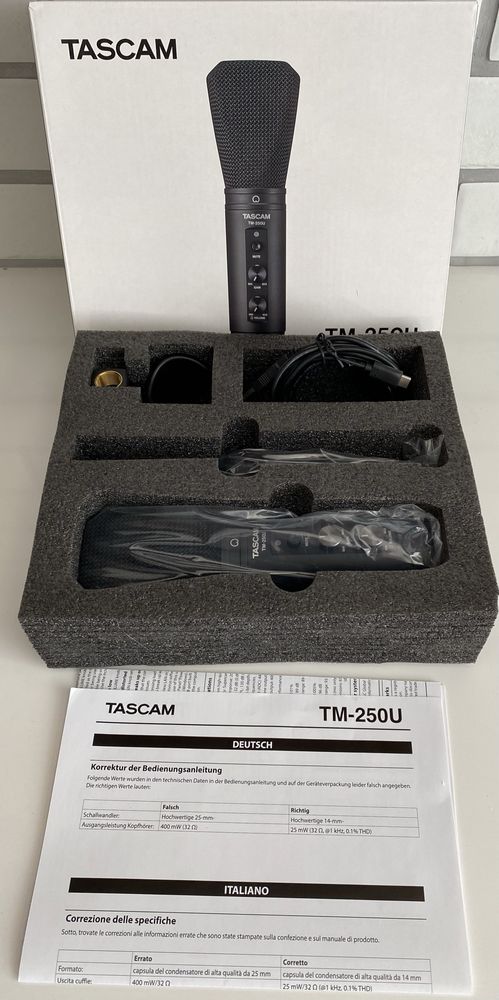 Мікрофон Tascam TM-250U