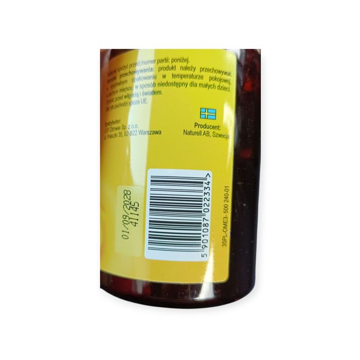 50 opakowań- Naturell Premium Omega 3 Kapsułki-500 mg/240tab.