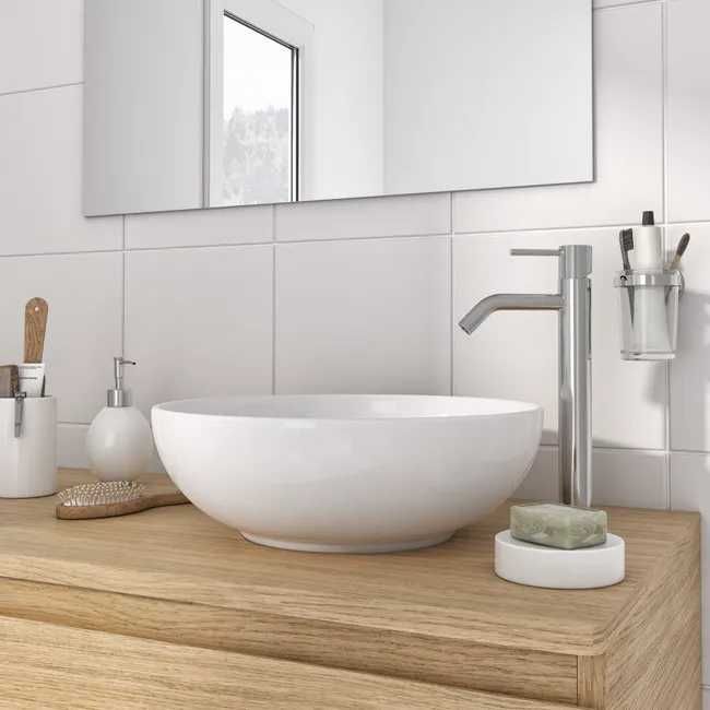 Umywalka ceramiczna nablatowa Essential Round 38 Sensea