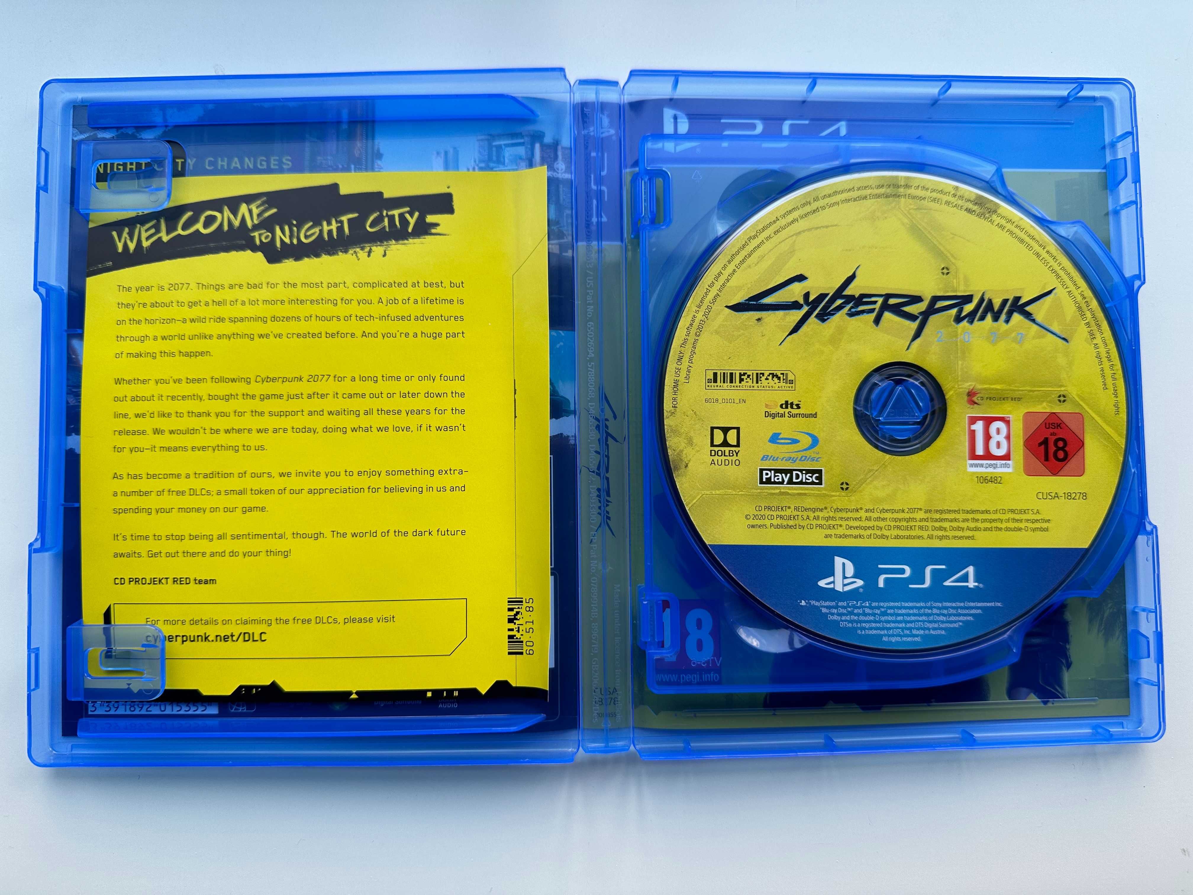 Cyberpunk 2077 PS4 com upgrade gratuito/compatível PS5