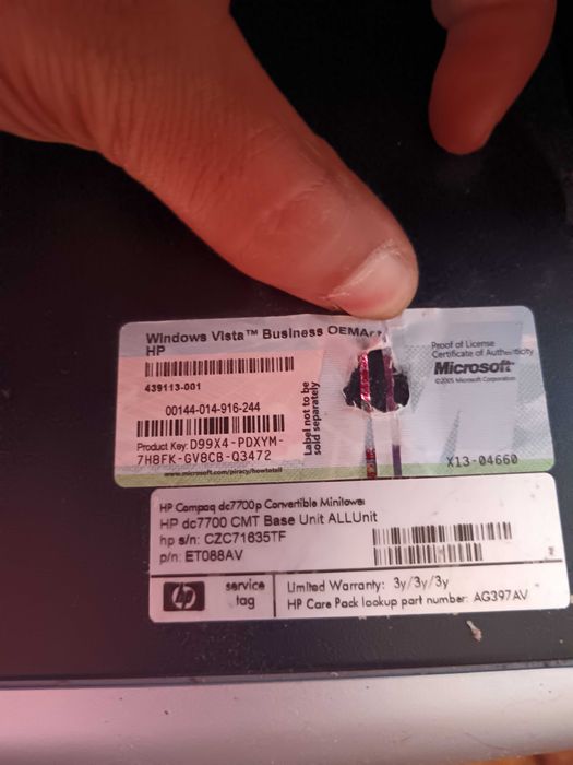 Vendo PC HP fixo.