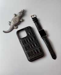 Премиум чехол для iPhone из кожи крокодила, чохол зі шкіри алігатора