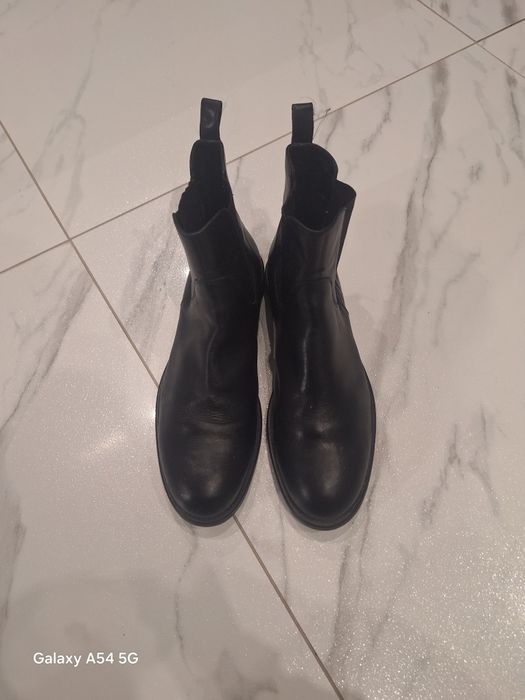 botki damskie Vagabond skóra naturalna