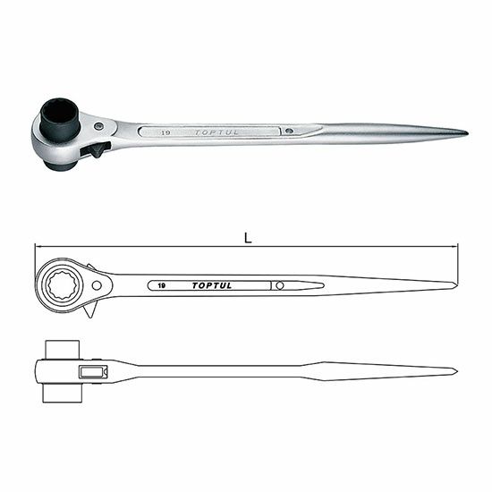 Автомобильный Ключ-трещотка ratchet wrench 22-19