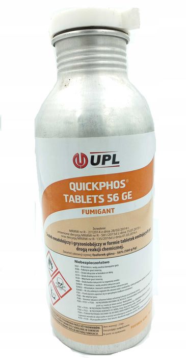 QUICKPHOS TABLETS na KRETY trucizna GE 1kg duża tabletka