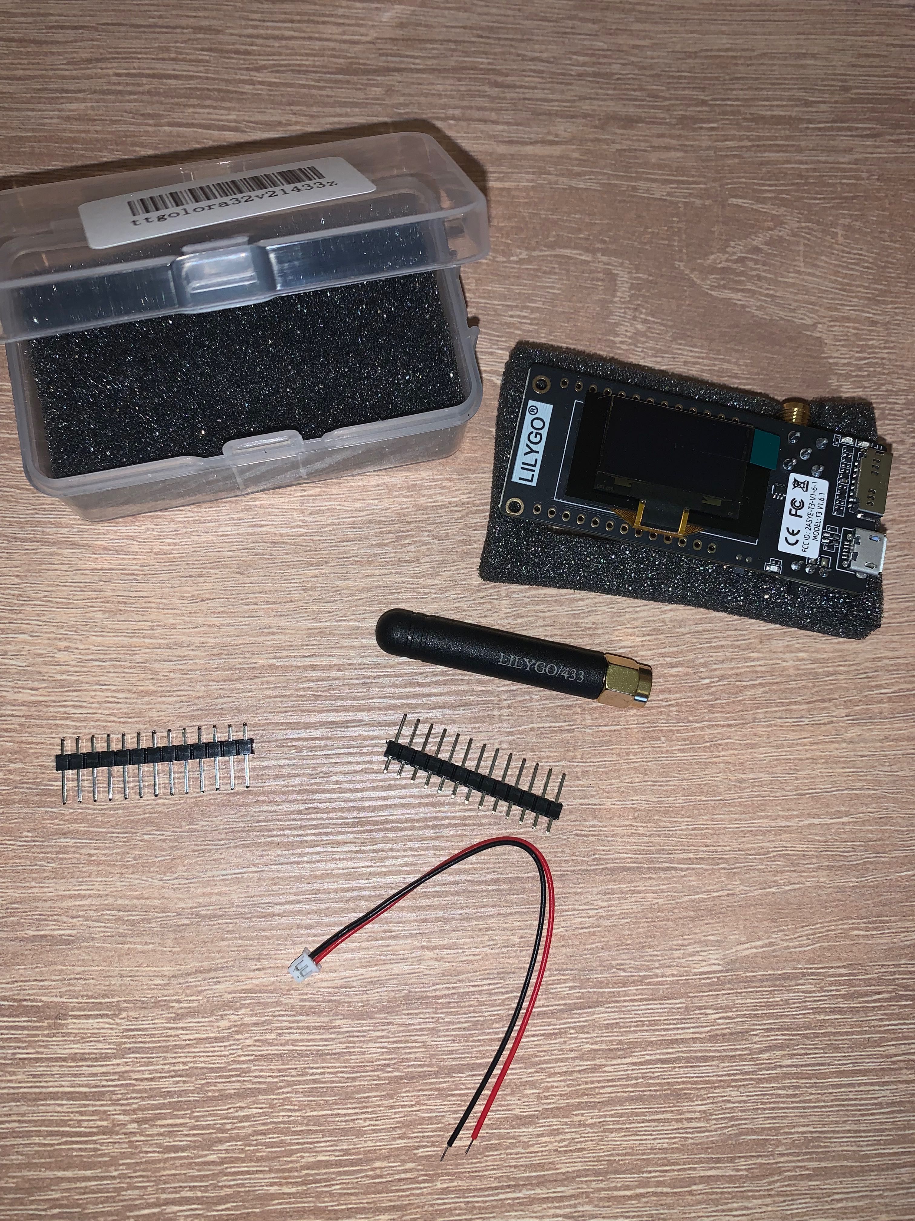 LILYGO ESP-32, LORA32, 433МГц (V2.1-1.6) с OLED-дисплеем Meshtastic