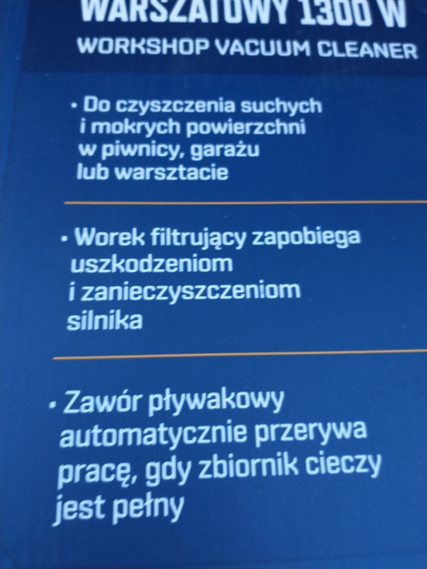 Nowy odkurzacz na sucho i mokro