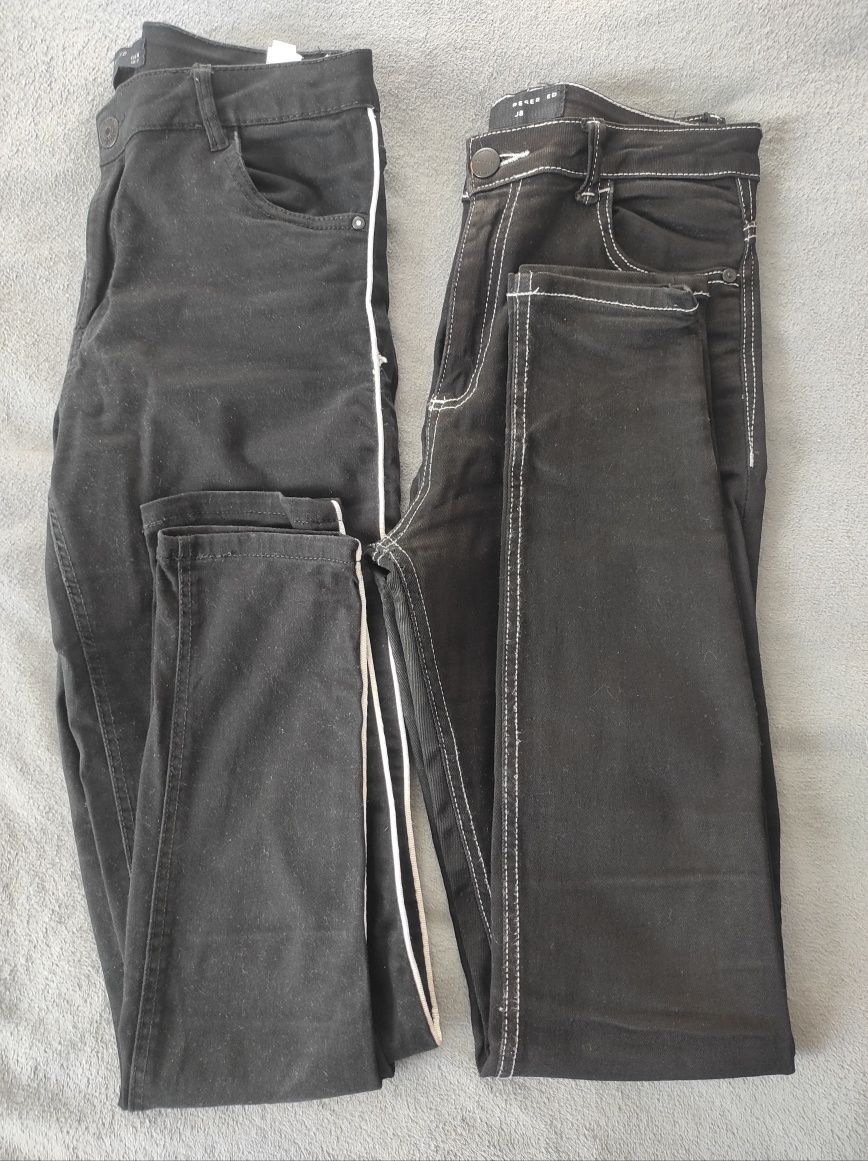 Spodnie jeans 2 sztuki damskie 38/M