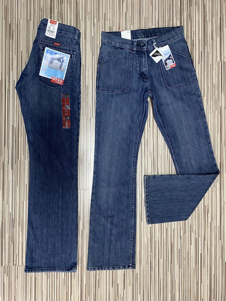 Spodnie damskie jeans 29/31 pas 79 cm komplet 2 sztuki Hero nowe
