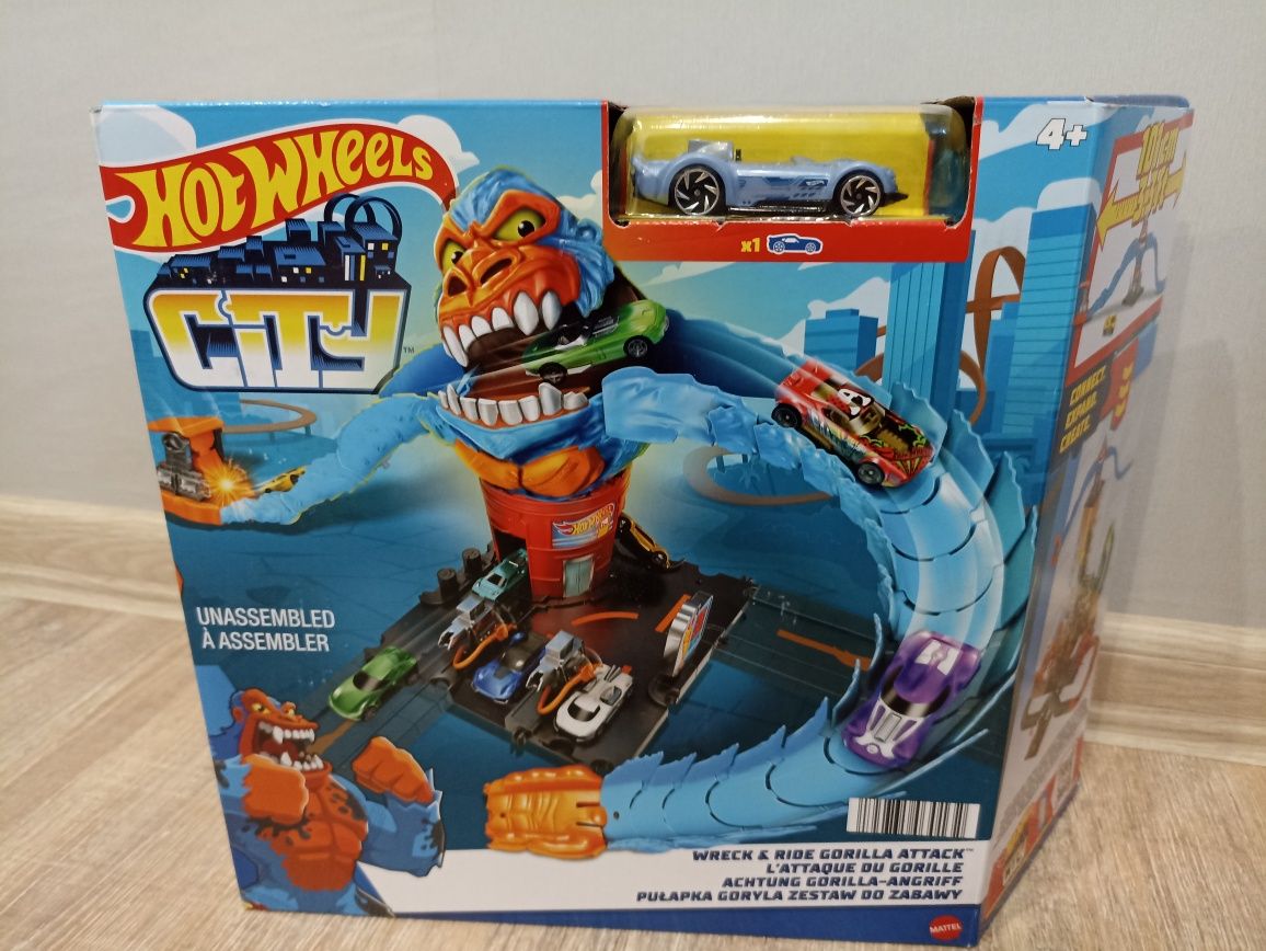 Hot Wheels Хот вілс Toy Car Track Set City Gorilla