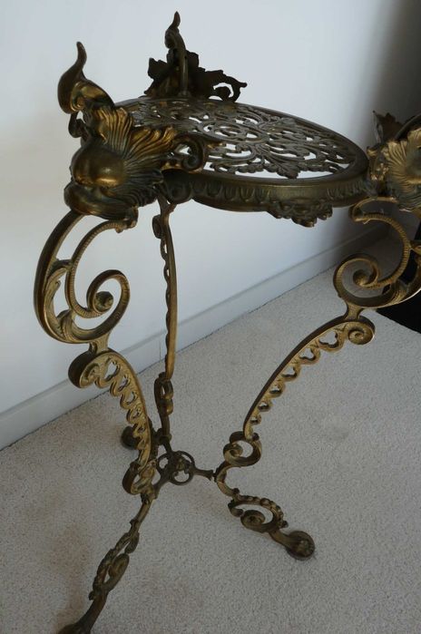 WYPRZEDAŻ PRZEPROWADZKA mosiężny stojak na kwiaty