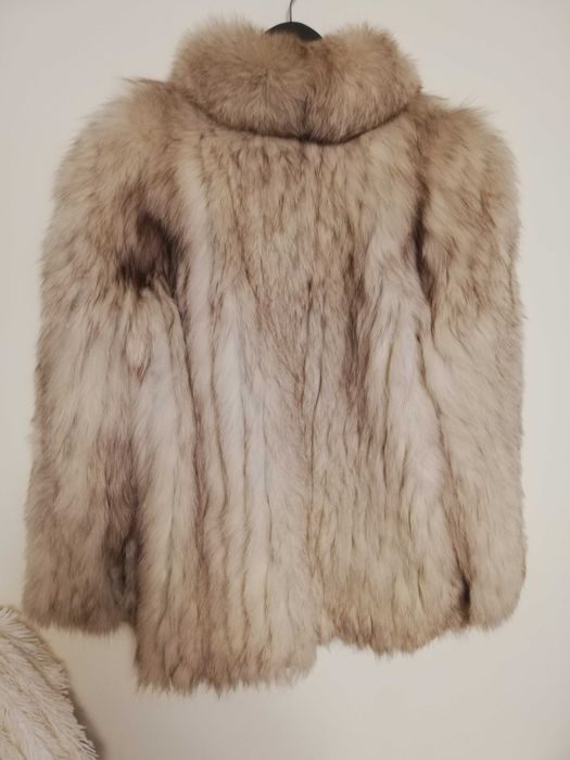 naturalne futro z lisa s m 36 38 krótkie futro saga fox z lisa