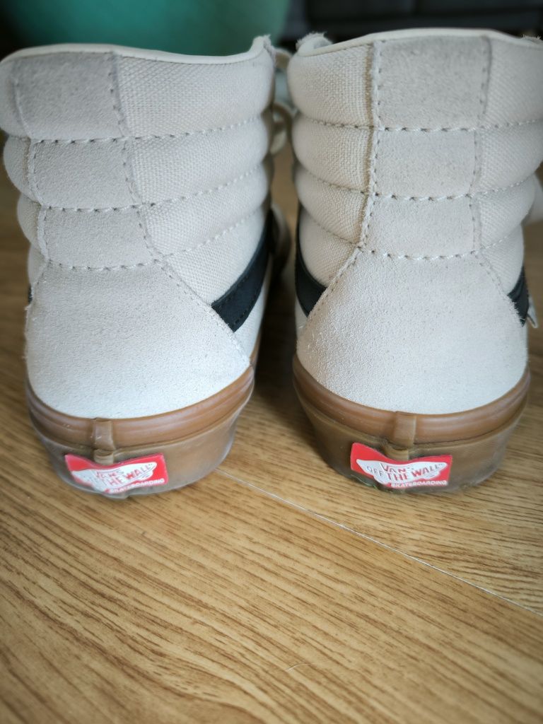 Vans high bege  sola castanha 39