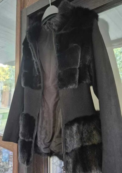 Норкова шуба трансформер,жилет 2 в 1