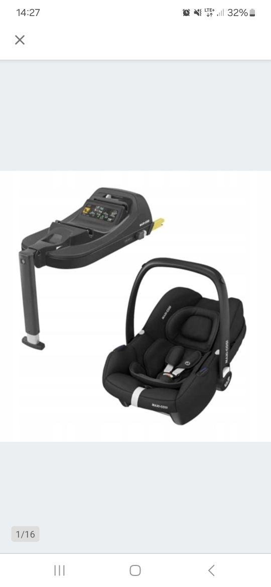 Maxi Cosi Fotelik CabrioFix I-size z Baza