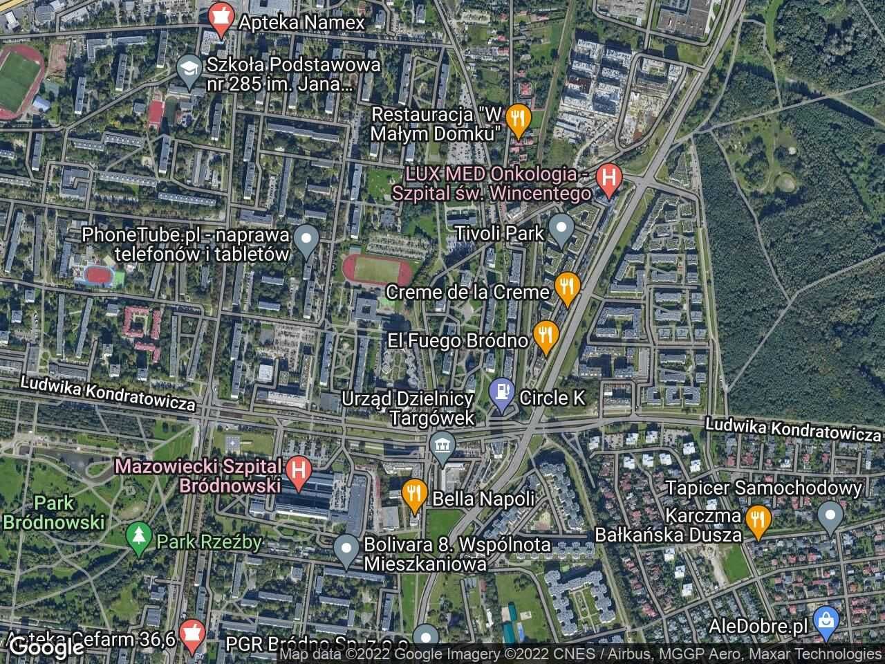 Miejsce garażowe do wynajęcia przy stacji Metra Kondratowicza