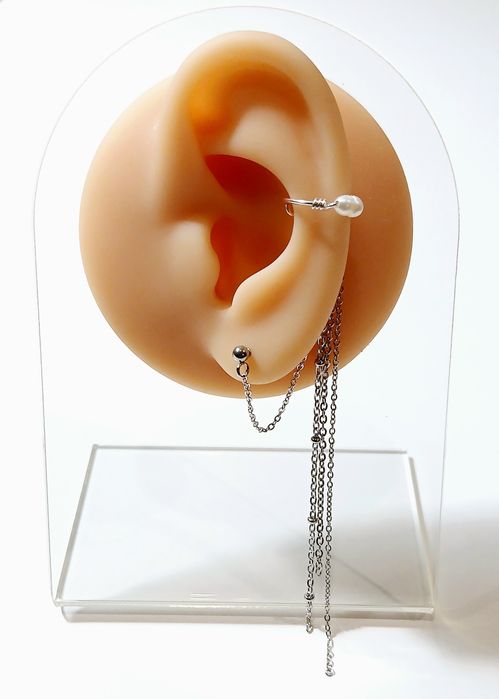 Ear Cuff Pérola Natural