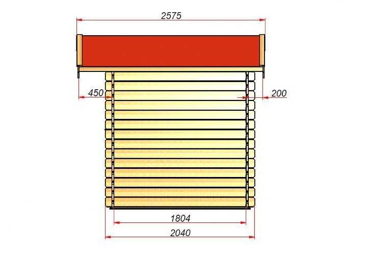 OD RĘKI Domek świerkowy drewniany 28mm narzędziowy 2,6x2 podłoga 2,5x2