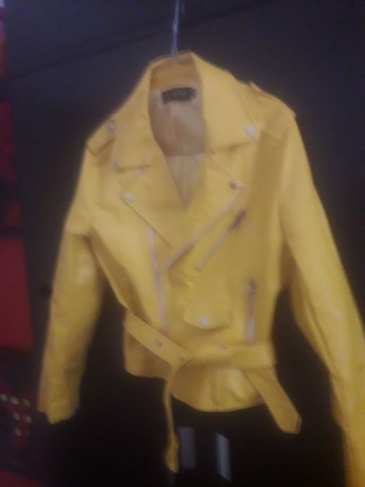 Casaco biker Amarelo