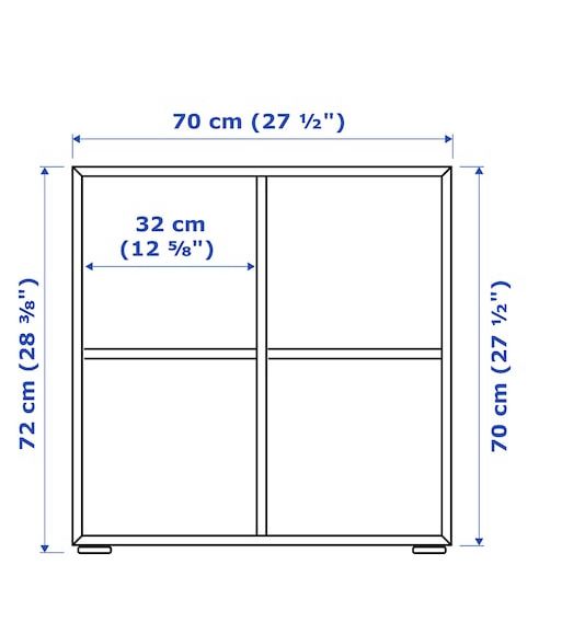 Ikea EKet armário (cinza claro) com pés