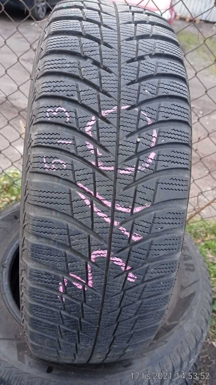 Opona używana zimowa 195/65R15 Bridgestone Blizzak LM001. 1szt