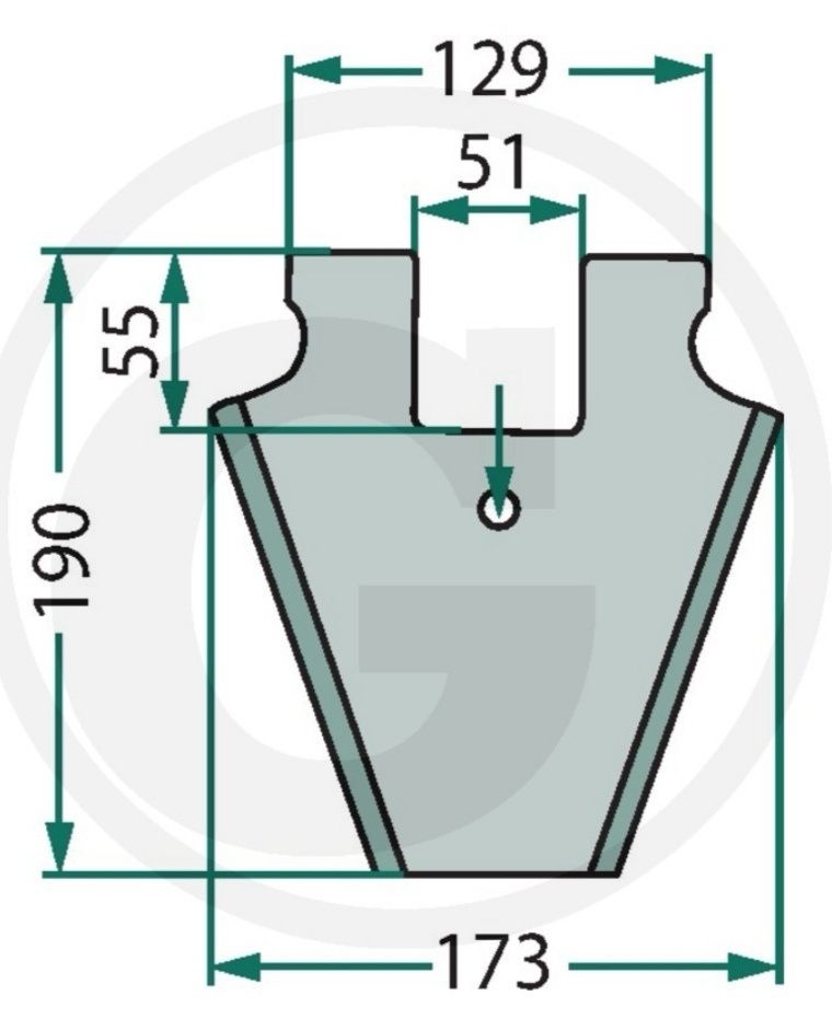 Nóż do przyczepy samozbierającej Schuitemaker 12.52.103, 433.999 OEM