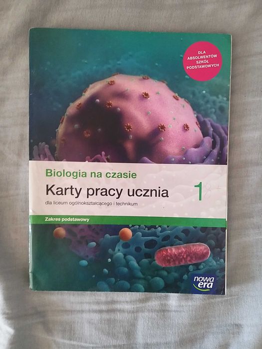 Karty pracy biologia do szkół średnich do klasy 1