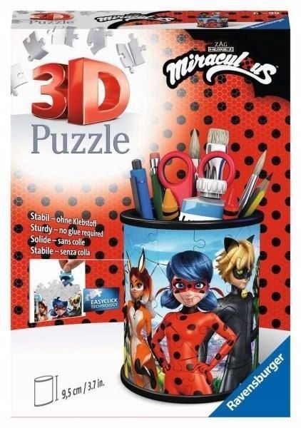 Puzzle 3d 54 Przybornik Miraculous, Ravensburger