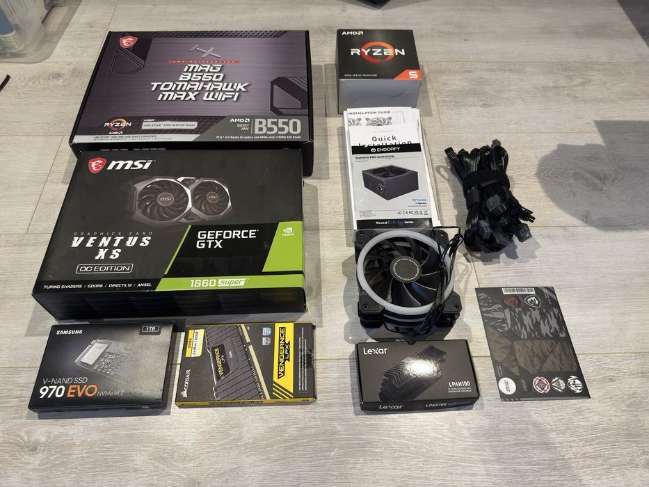 Komputer stacjonarny, PC  Ryzen 5600X, 32GB RAM, 1TB M.2, GTX 1660
