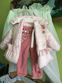 Детская куртка и штанишки (костюм)на девочку
