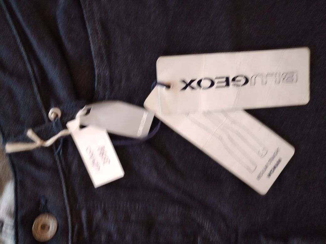 nowe GEOX 28 ( M L ) granatowe proste spodnie jeansowe jeansy