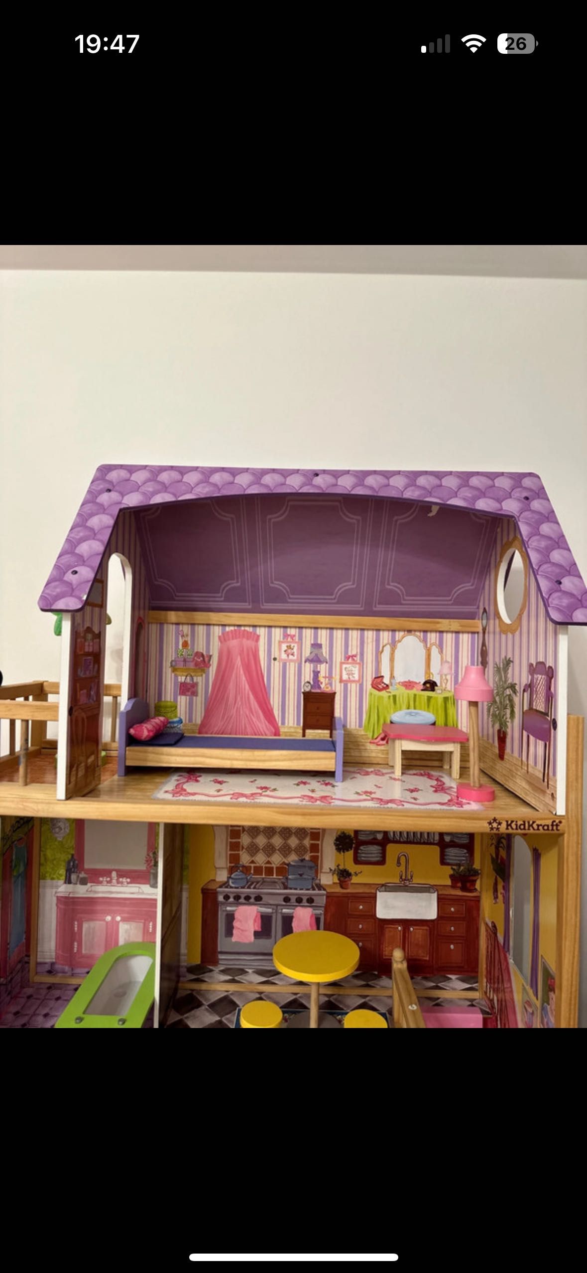 KinderKraft domek dla lalek drewniany