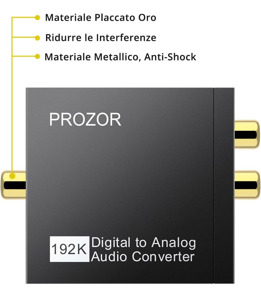 PROZOR 192Khz DAC Konwerter cyfrowo- analogowy