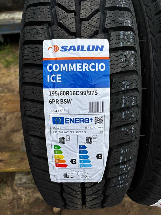 Okazja opony zimowe 195/60R16C 99/97S SAILUN COMMERCIO ICE NOWE 2025