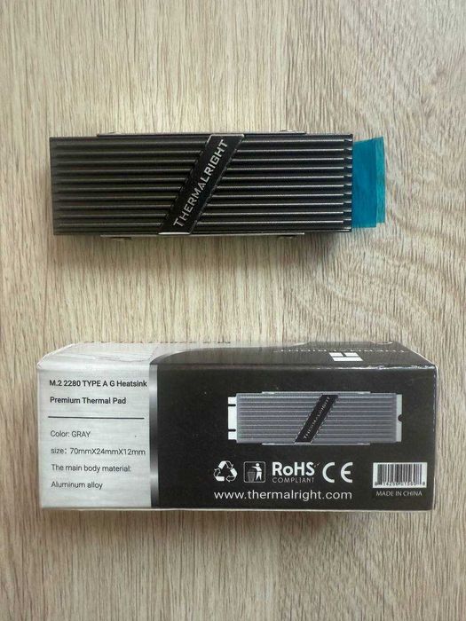 Радіатор охолодження Thermalright M2 SSD Samsung 990 Pro Evo Kingston